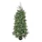 5ft. Pre-Lit Cypress Artificial Christmas Tree, Multi-Function LED Lights